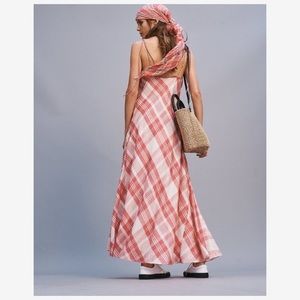 Polo Ralph Lauren pink gingham maxi dress, 8